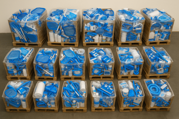Wholesale Liquidation – 15 Pallets of Pool Parts, Tools & Accessories