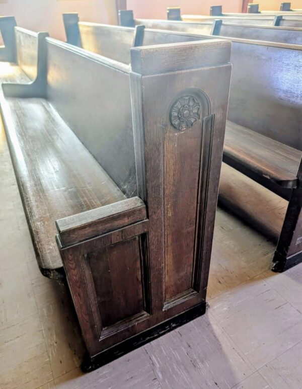 Pew for Church Dark Brown